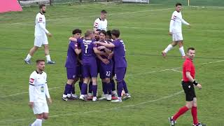 Team huddling together to celebrate a goal on the pitch